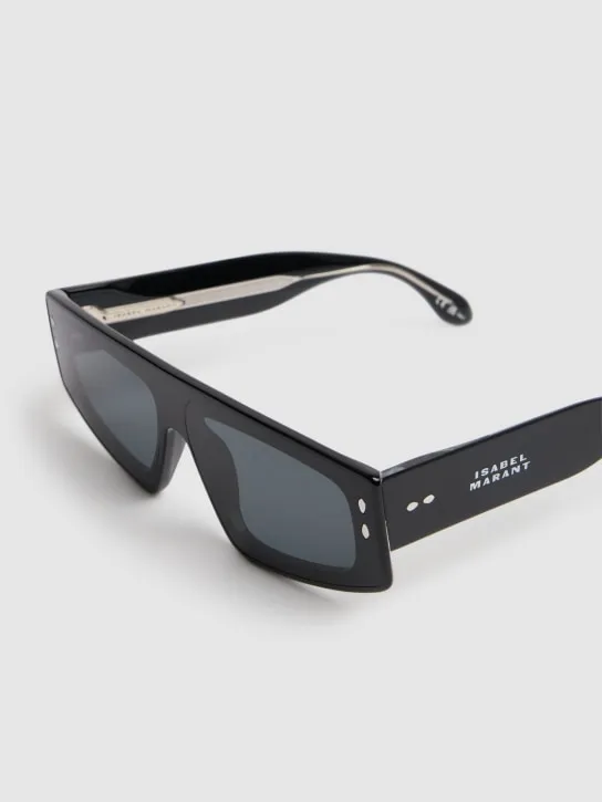 Isabel Marant   Maxi temple squared acetate sunglasses 