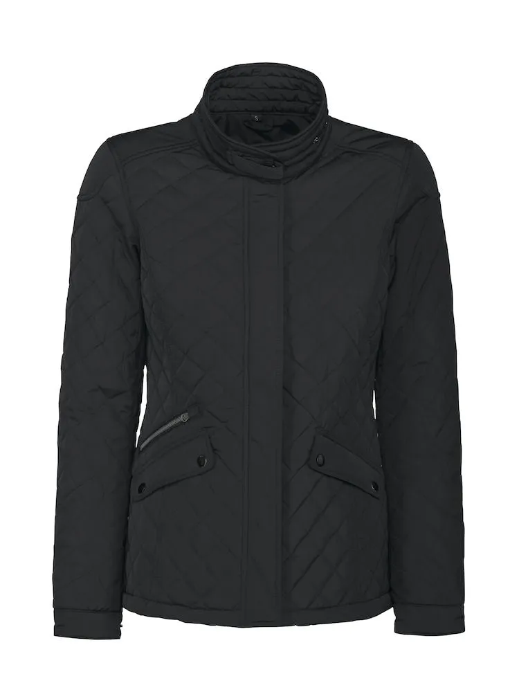 James Harvest Huntingview Ladies Quilted Jacket | Lightly Padded | Navy or Black | XS-2XL