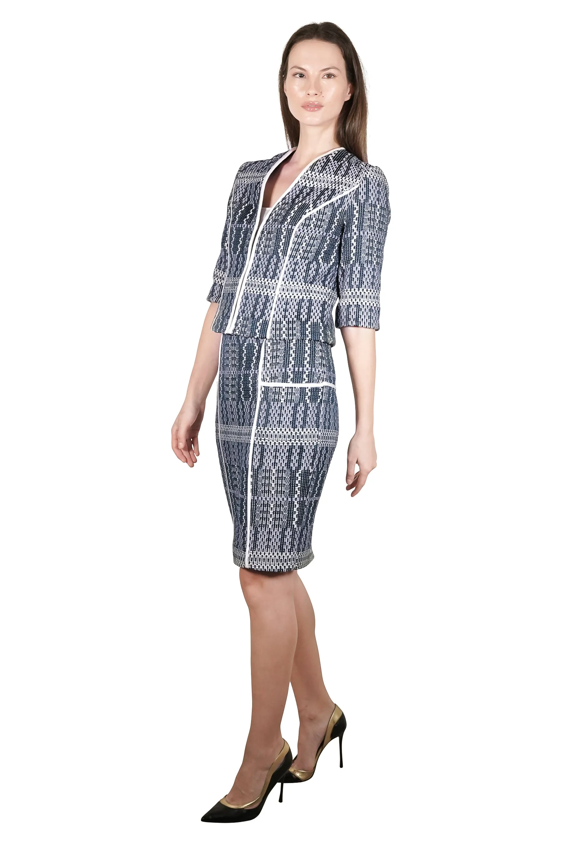 Kannas Couture Lined Tweed Jacket and Skirt Set (Limited Edition)