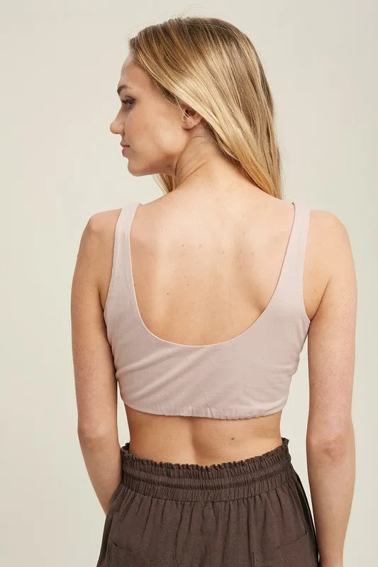 Knit Bralette - Mauve