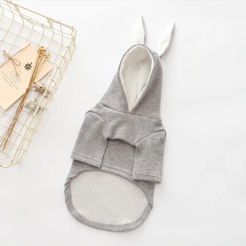 Knit Bunny Ears Hoodie