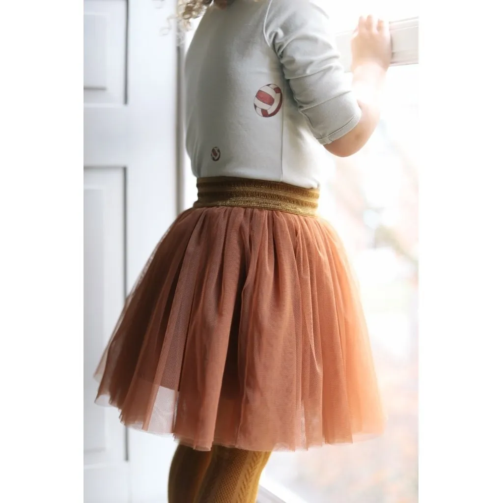 Konges Slojd Ballerina Skirt in Dark Honey