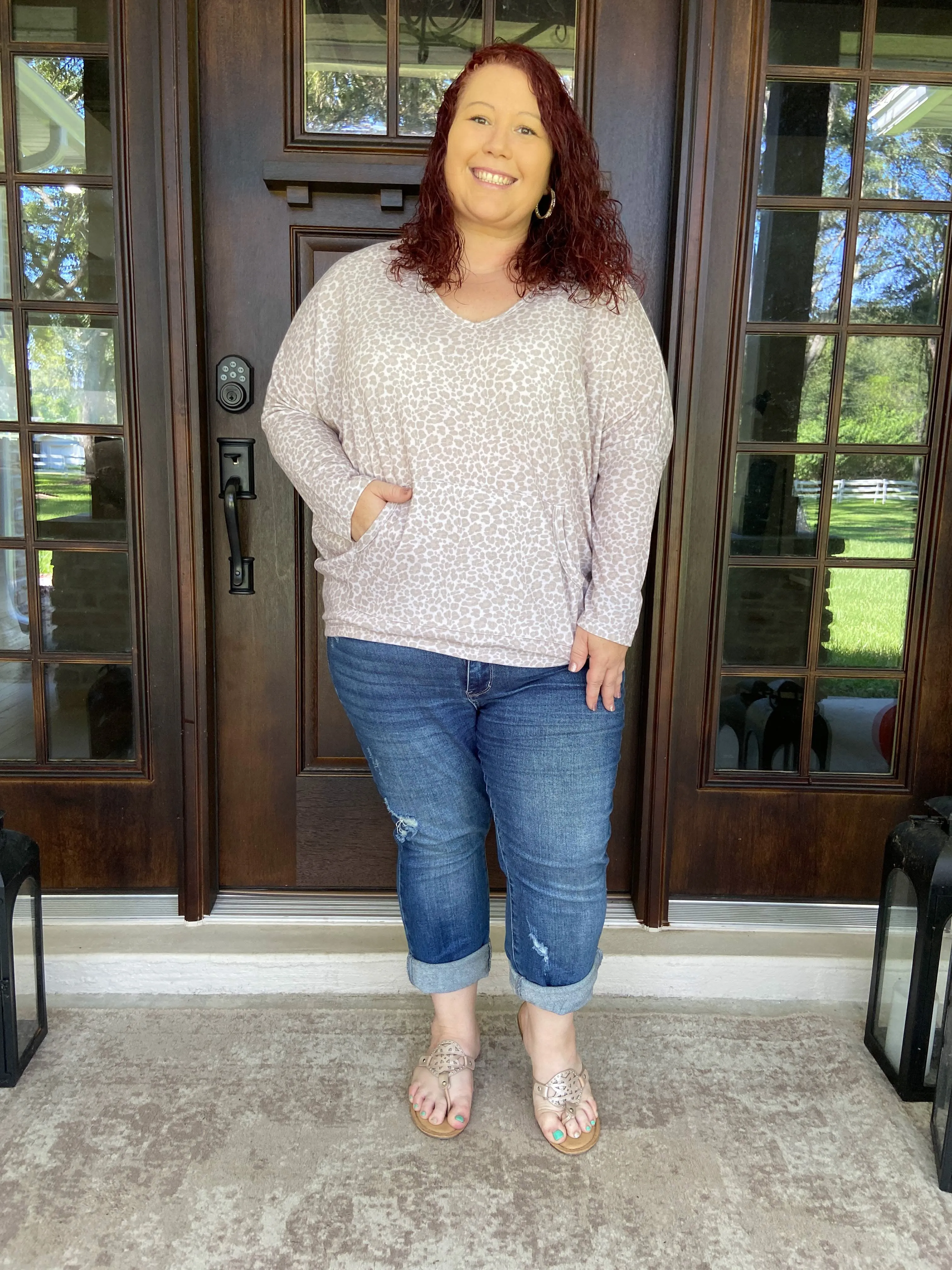 Leopard Sweater Blouse