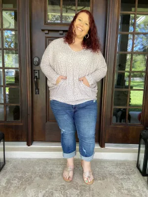 Leopard Sweater Blouse