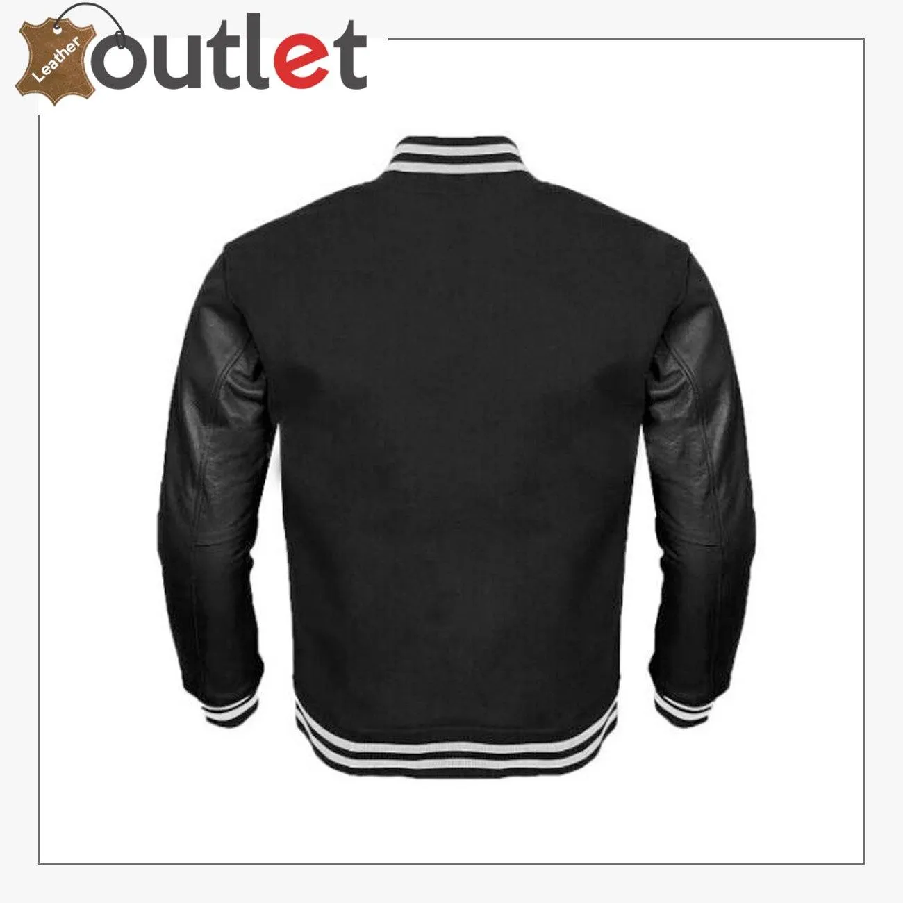 Letterman Sheep Nappa Leather Sleeves Varsity Jacket