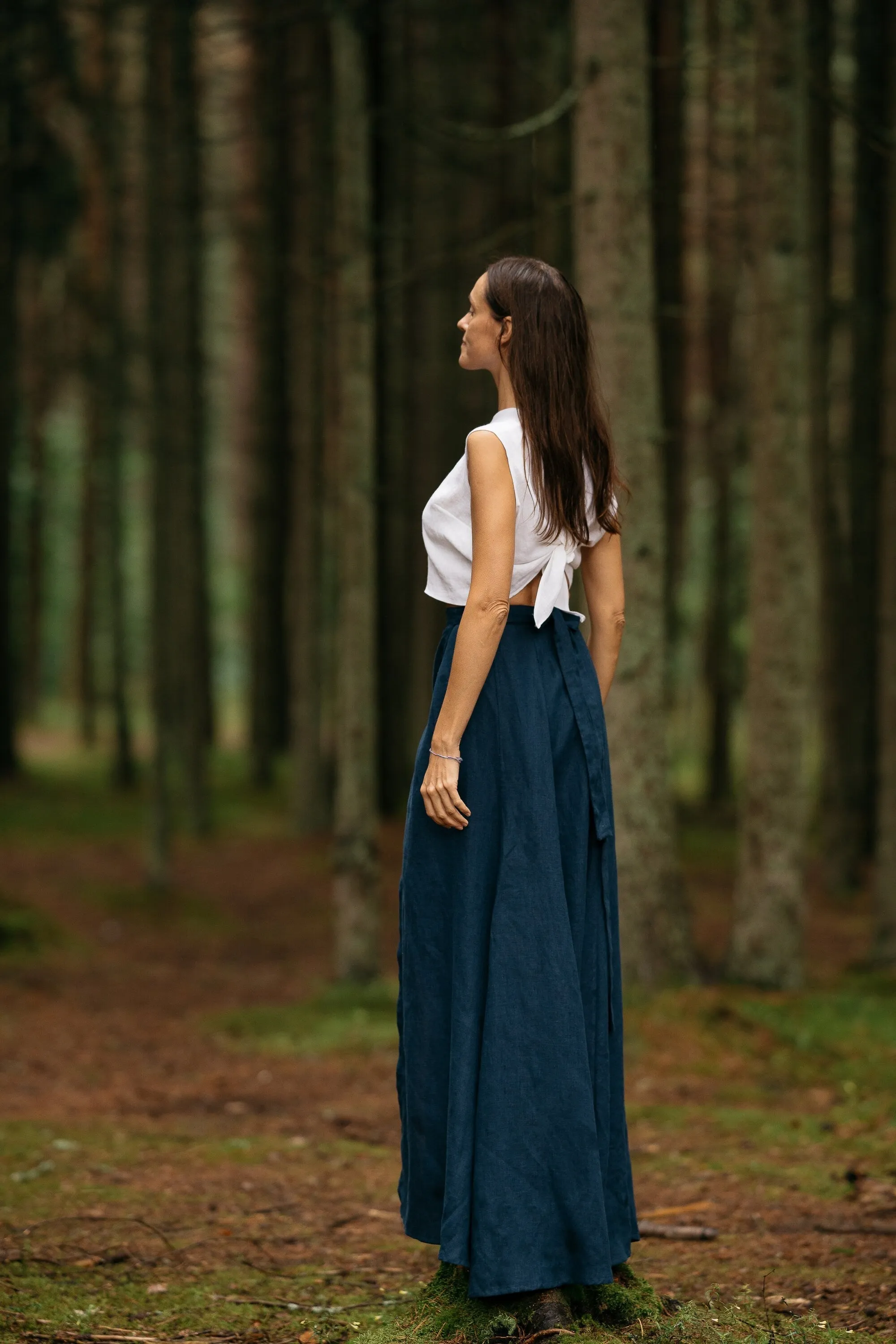 Linen MAXI Skirt