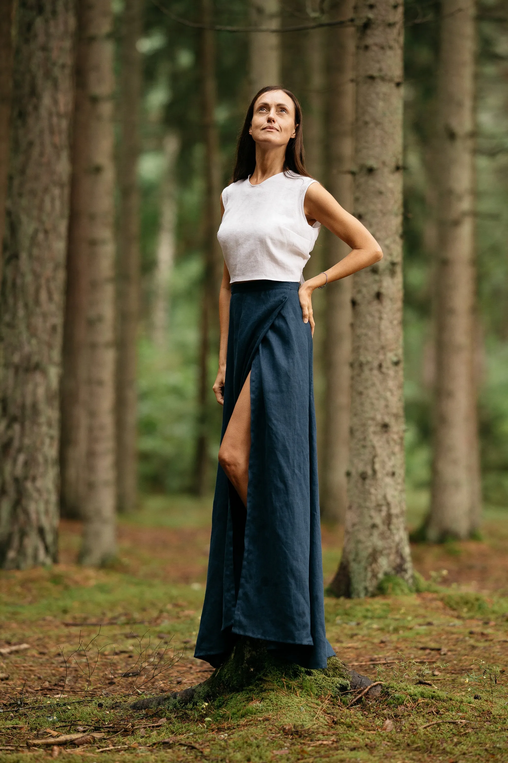Linen MAXI Skirt