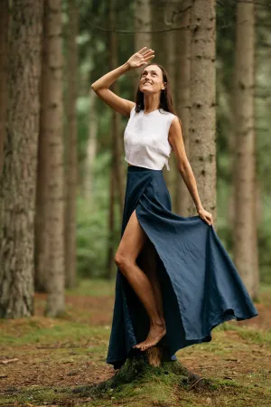 Linen MAXI Skirt
