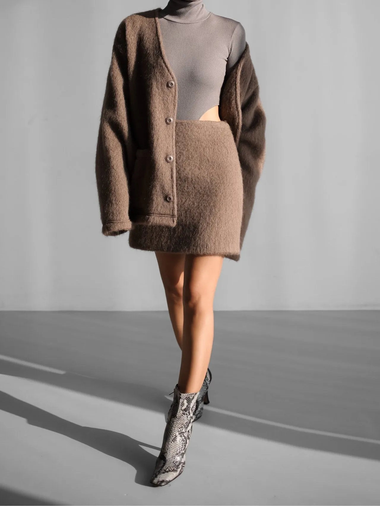 LUXE MOHAIR MINI SKIRT
