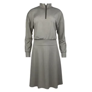 MA-1025 Heather Taupe Swim Top & Maxi Skirt Set