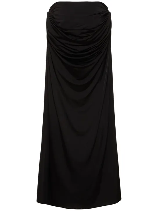 Magda Butrym   Draped viscose blend long skirt 