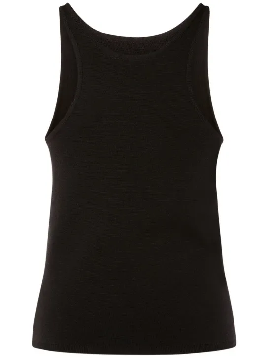 Max Mara   Alfeo wool blend knit sleeveless top 