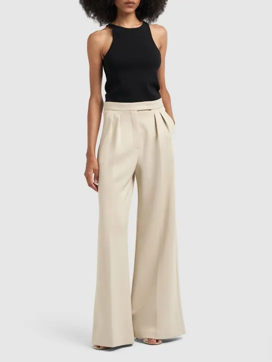 Max Mara   Alfeo wool blend knit sleeveless top 