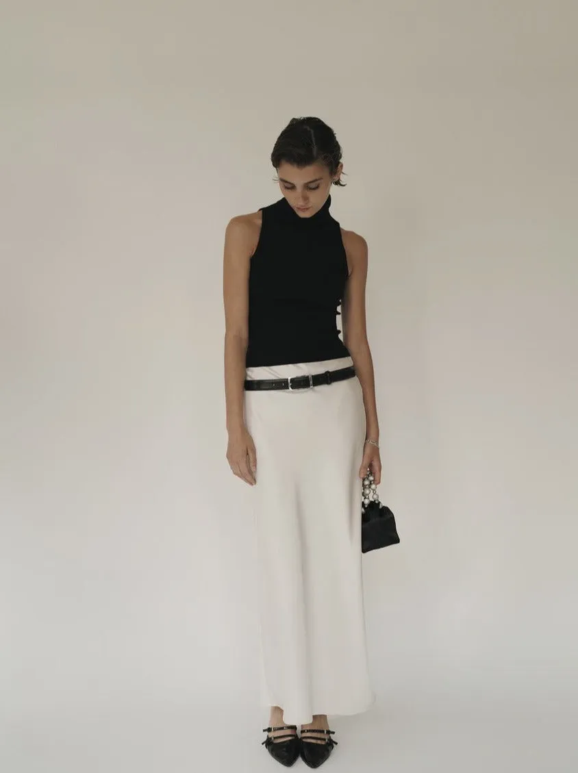 Maxi Satin Skirt