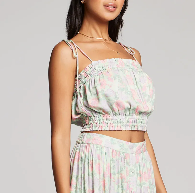 Maxi Skirt and Tank Key lime Garden Set