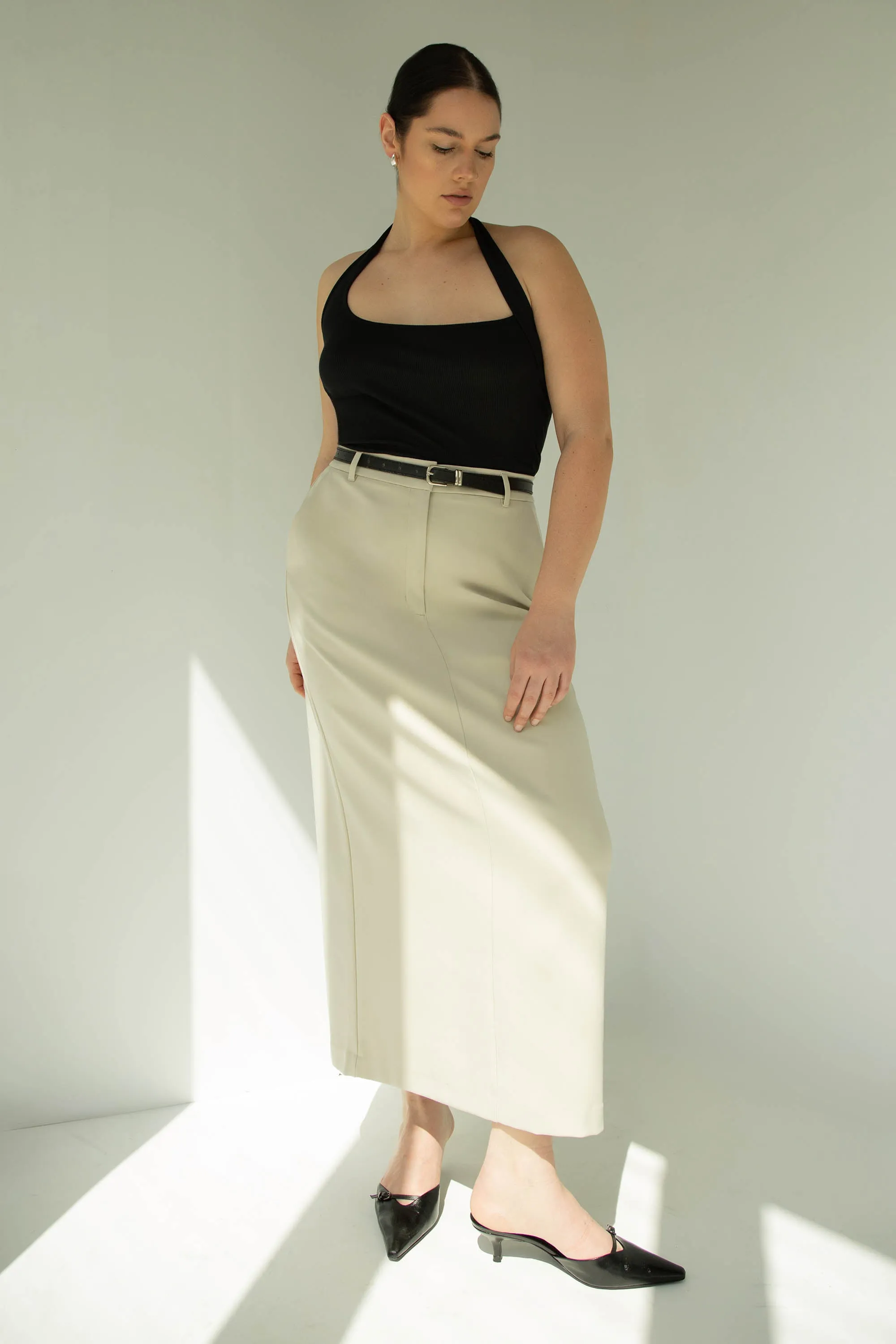 MAXI SUITING SKIRT