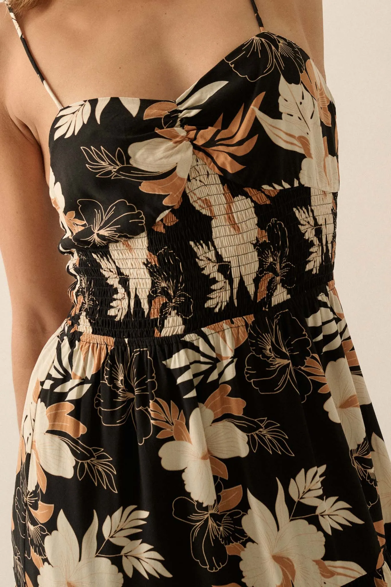 Miami Mama Floral Tiered Ruffle Maxi Sundress