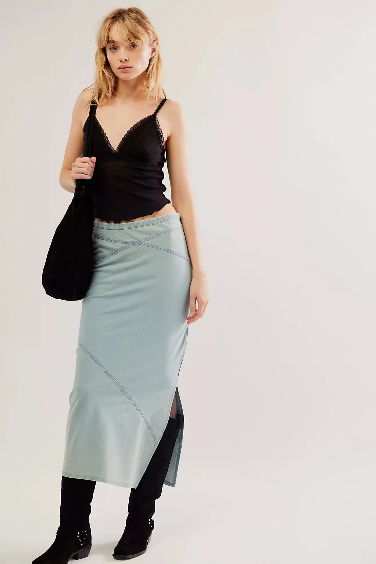 Muse Moment Mid-Rise Slip Skirt - Spring Fling