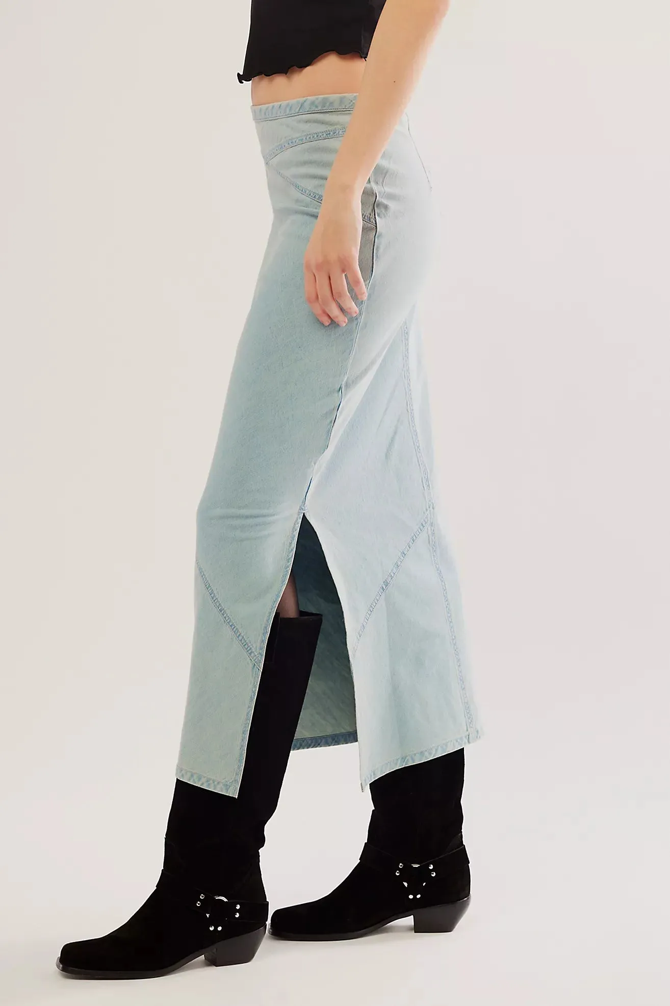 Muse Moment Mid-Rise Slip Skirt - Spring Fling