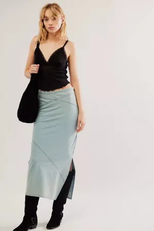 Muse Moment Mid-Rise Slip Skirt - Spring Fling