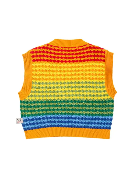 N°21   Sleeveless cotton tricot knit top 