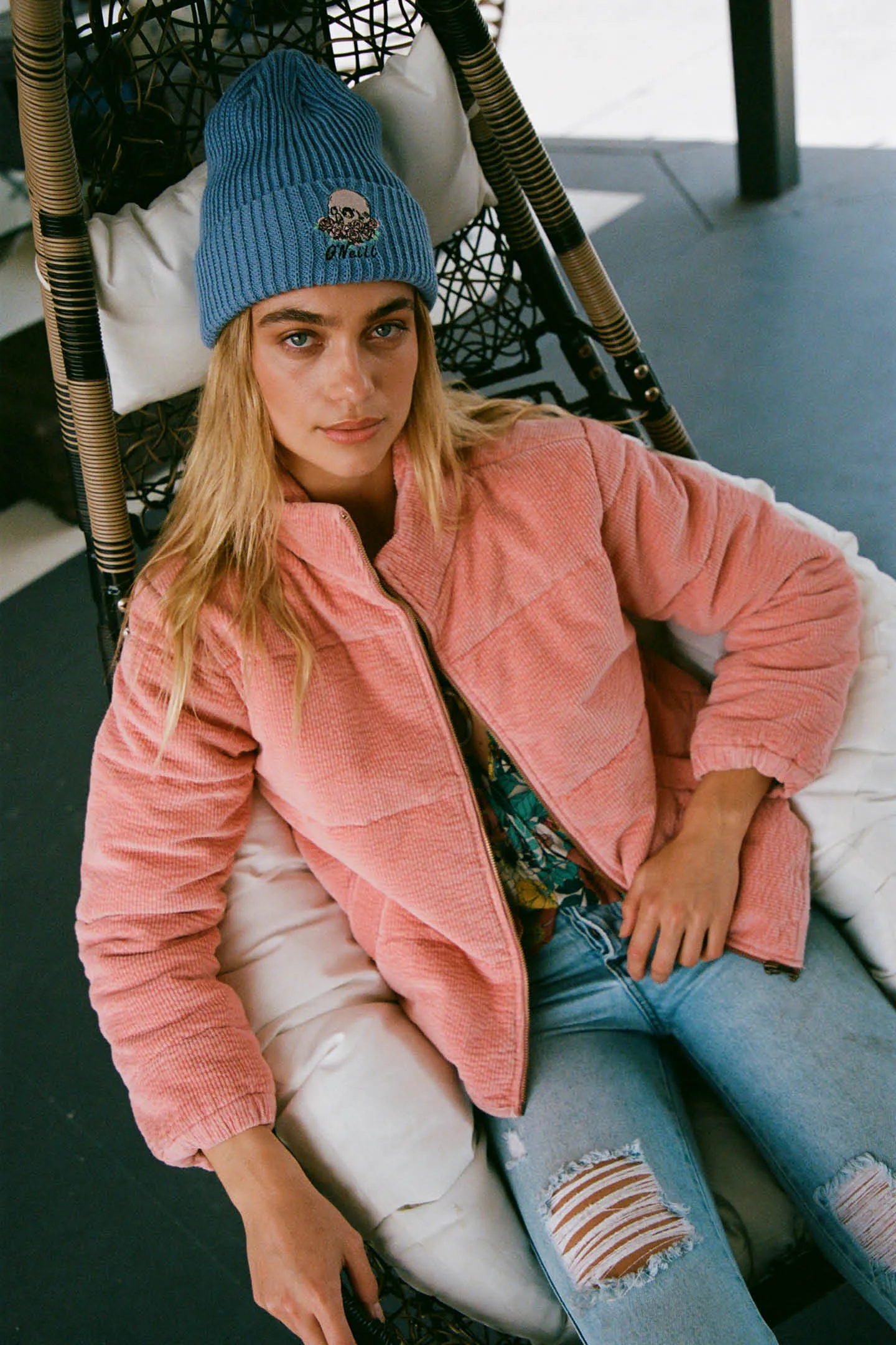 NOVAH CORDUROY QUILTED ZIP JACKET