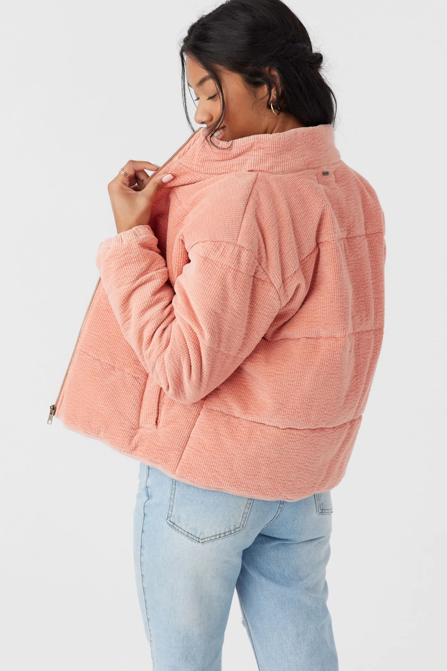 NOVAH CORDUROY QUILTED ZIP JACKET