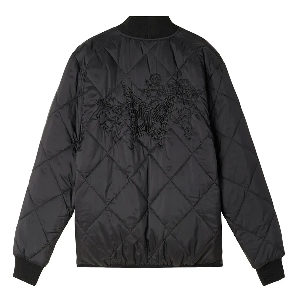 OBEY BRUX QUILTED JACKET // BLACK