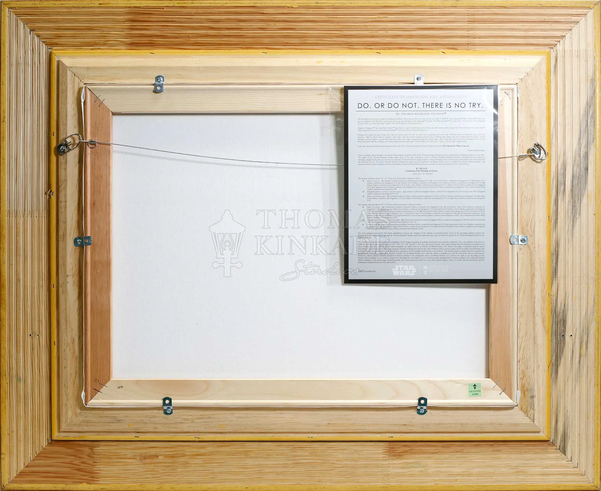 Obi-Wan Kenobi - Darkness Has Arrived - Framed Limited Edition Canvas (SN - Standard Numbered) - 27.5" x 36.5"