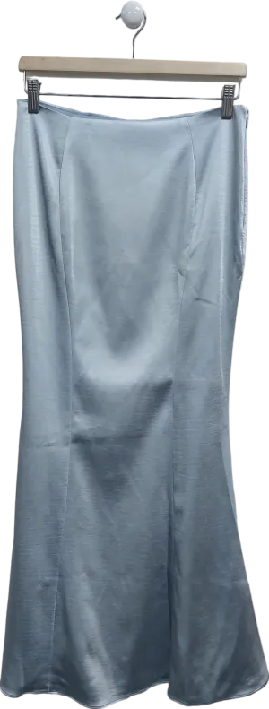 Oh Polly Blue Ceres Mid-rise Fishtail Maxi Skirt UK 8