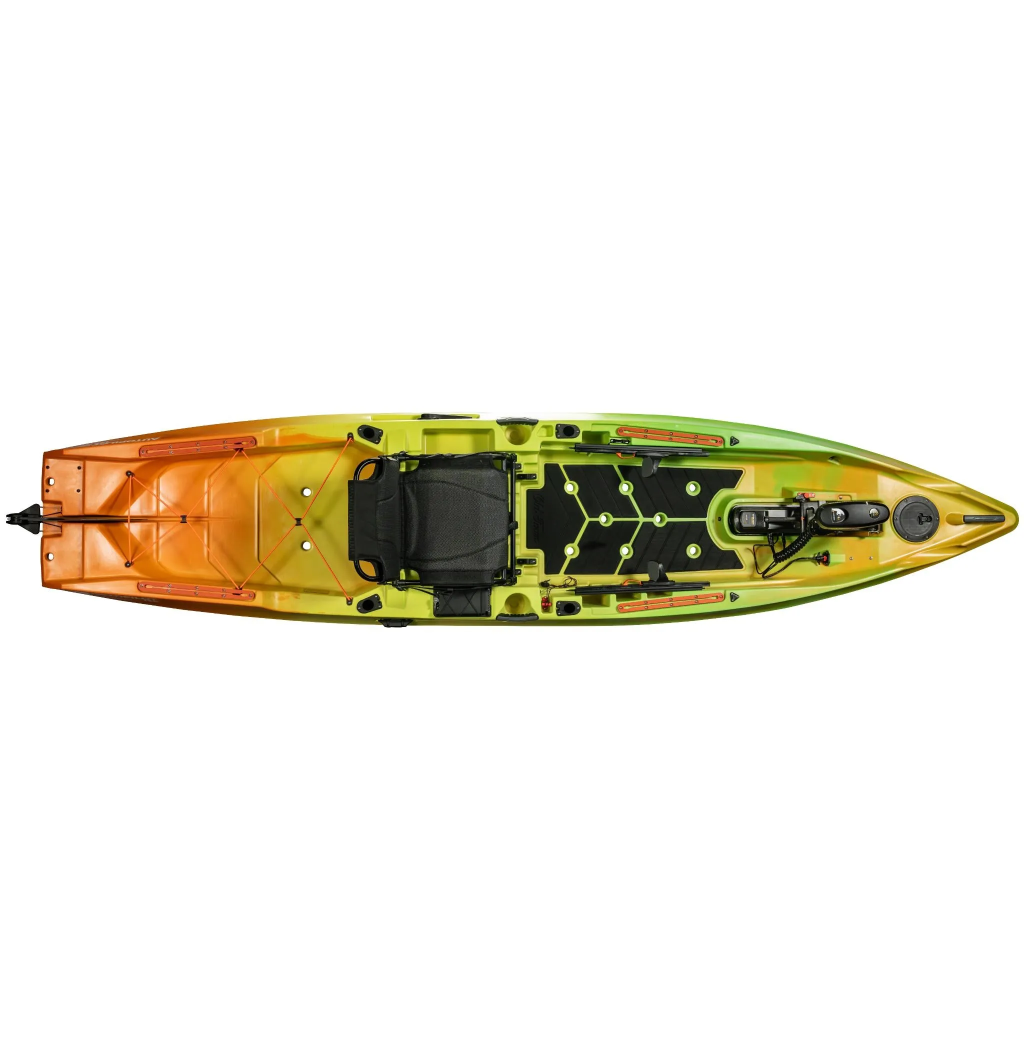 Old Town Limited Edition Fire Tiger Sportsman AutoPilot 136 Kayak