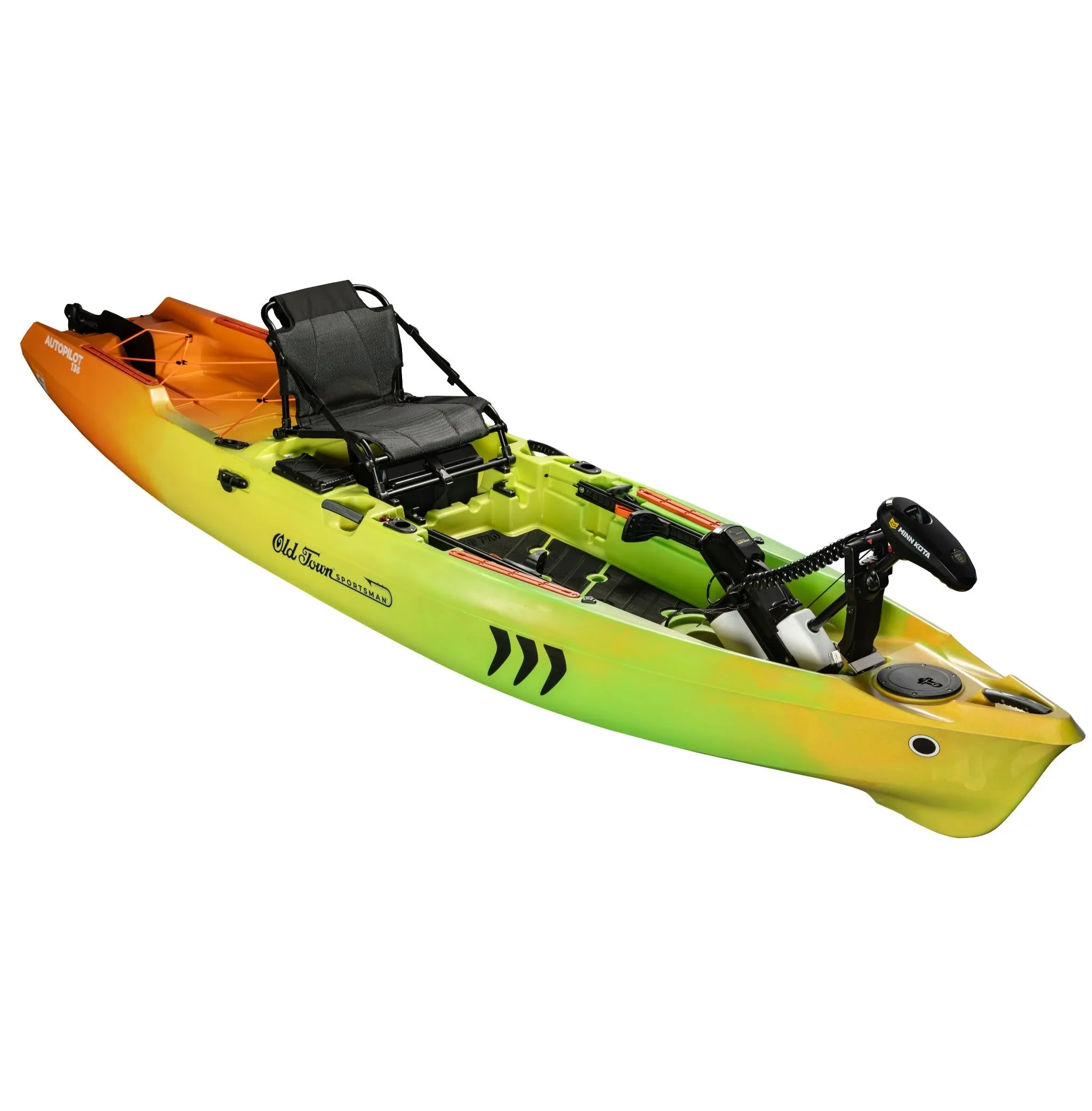 Old Town Limited Edition Fire Tiger Sportsman AutoPilot 136 Kayak