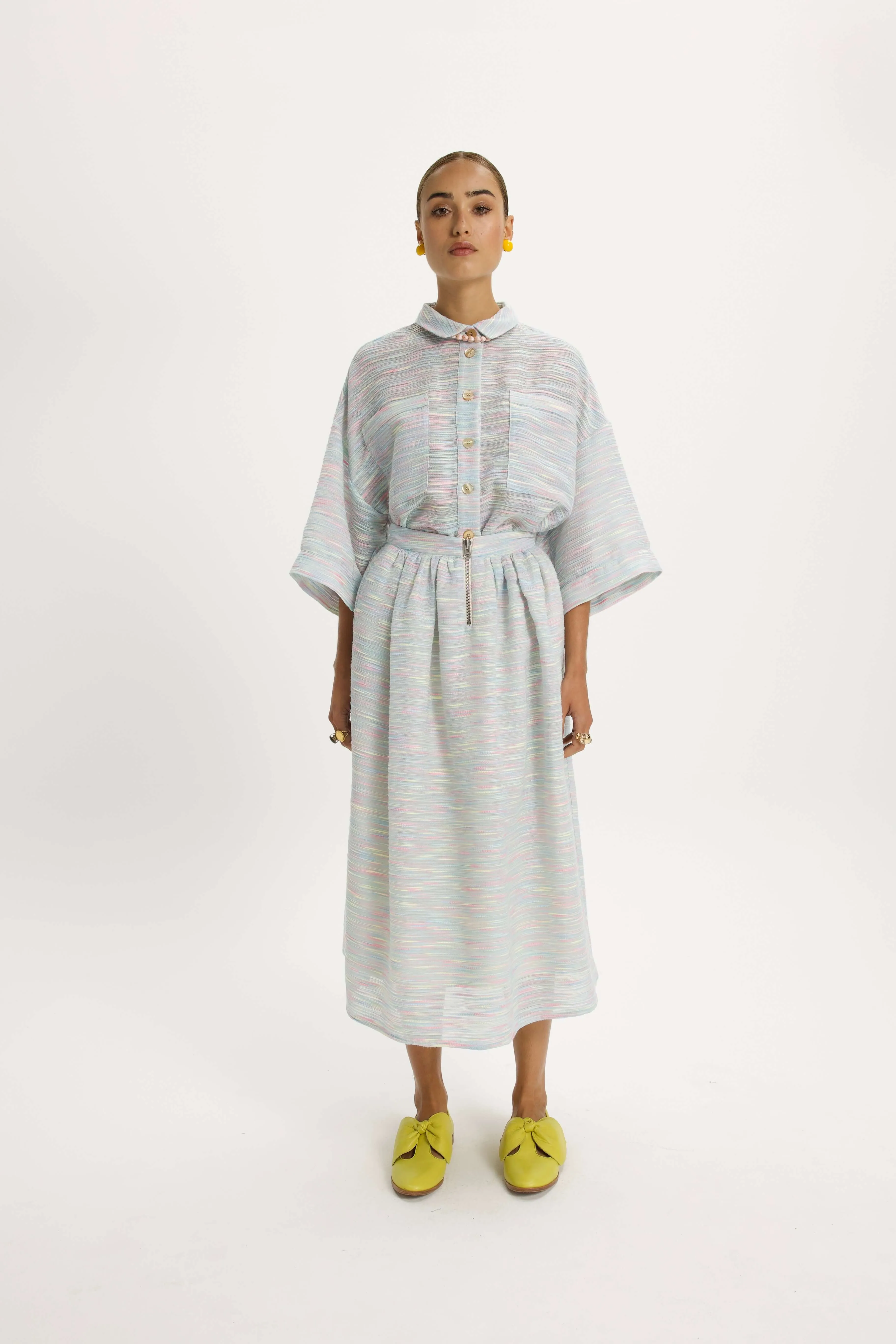 Orso Skirt in Woven Fabric Rainbow