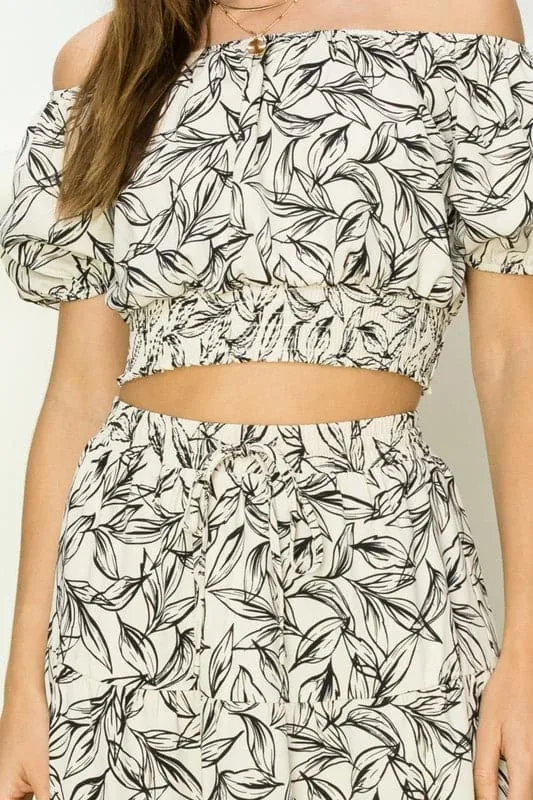 Over It Off The Shoulder Two Piece Maxi Dress