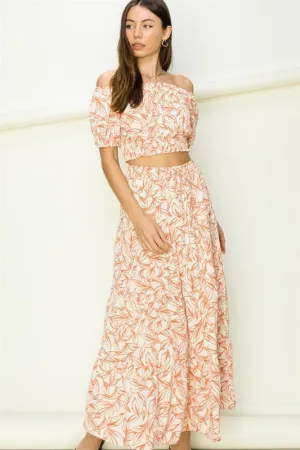 Over It Off The Shoulder Two Piece Maxi Dress