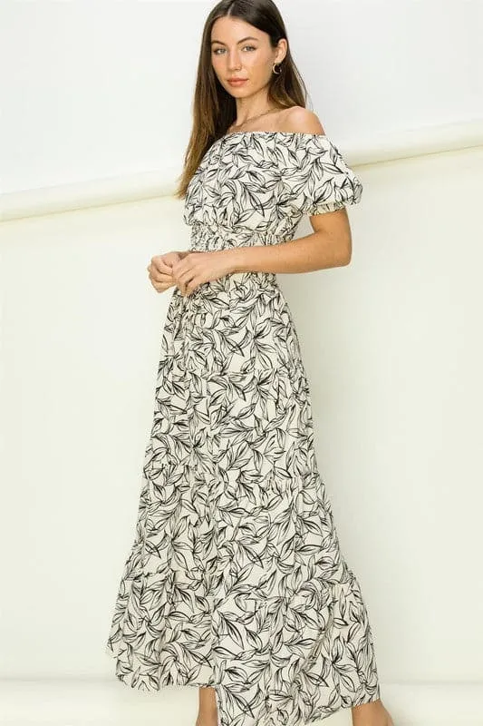 Over It Off The Shoulder Two Piece Maxi Dress