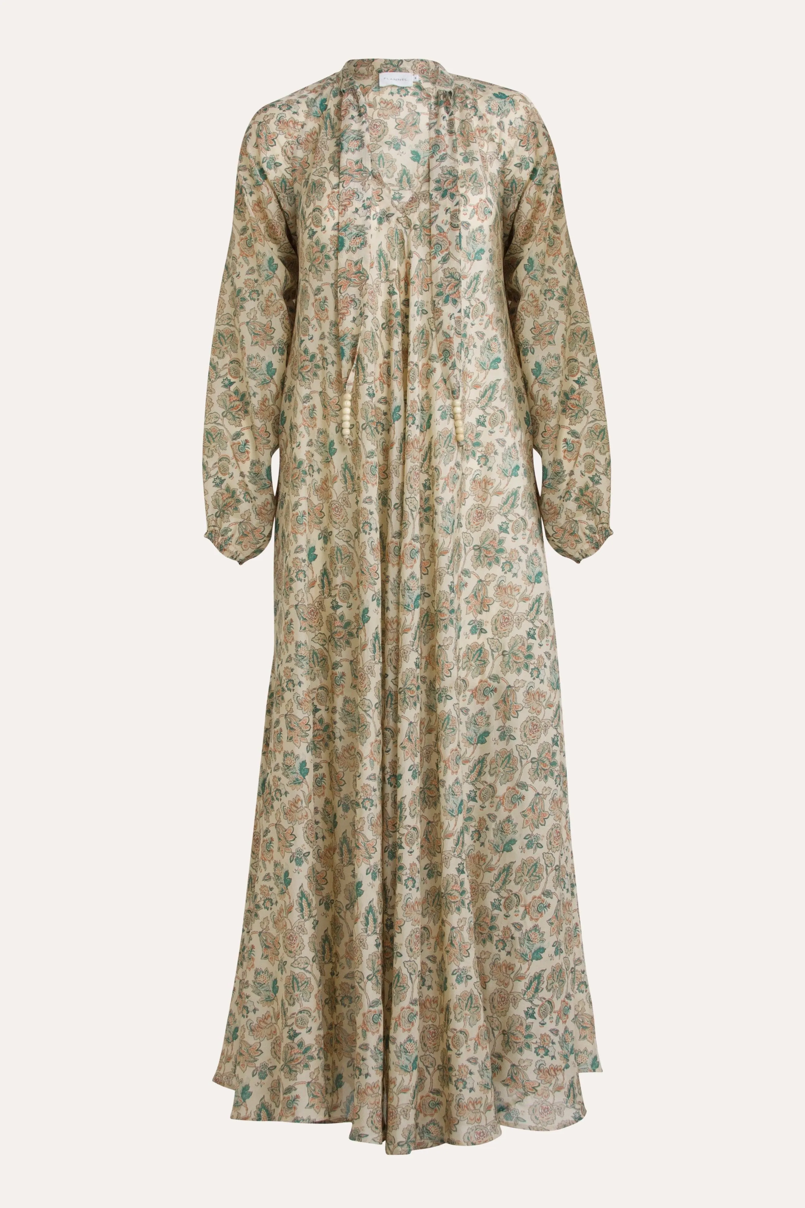 Paloma Floral Silk Habotai Maxi Dress