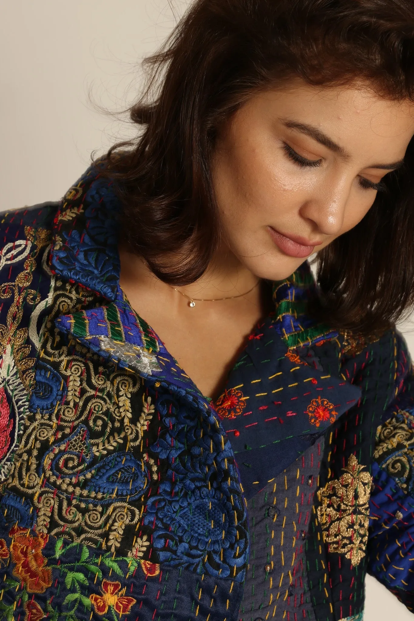PENNY JACKET EMBROIDERED PATCHWORK X FREE PEOPLE