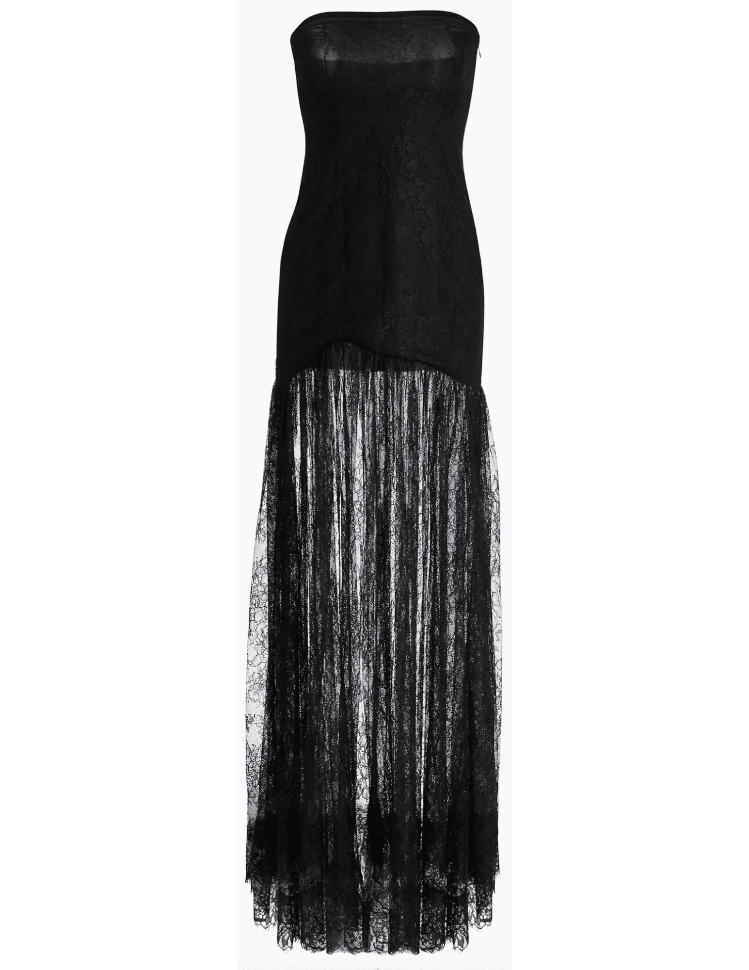Retrofête Jeanette Strapless Lace Maxi Dress