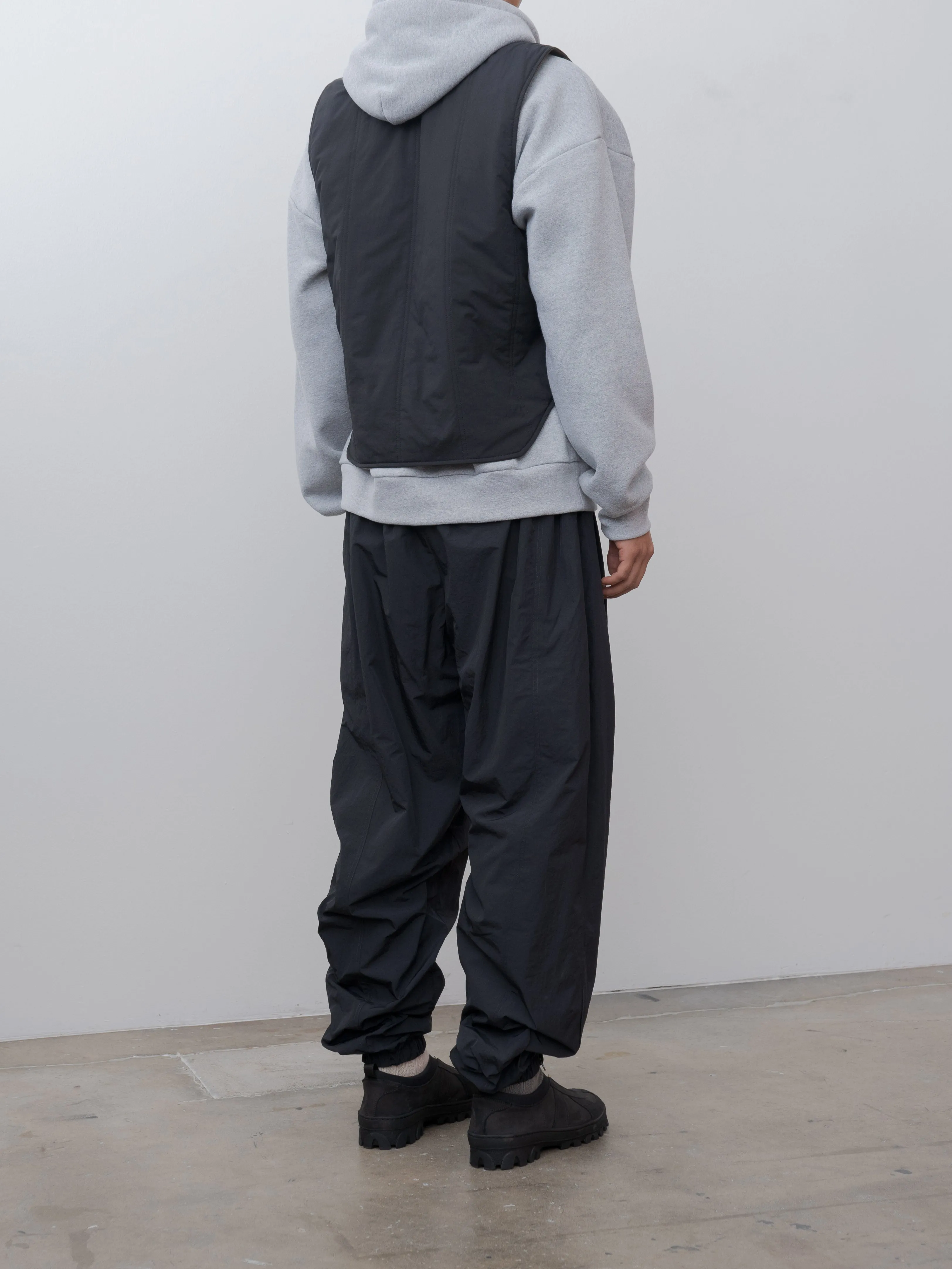 Reversible Ada Vest - Black Brown Quilted Recycled Nylon