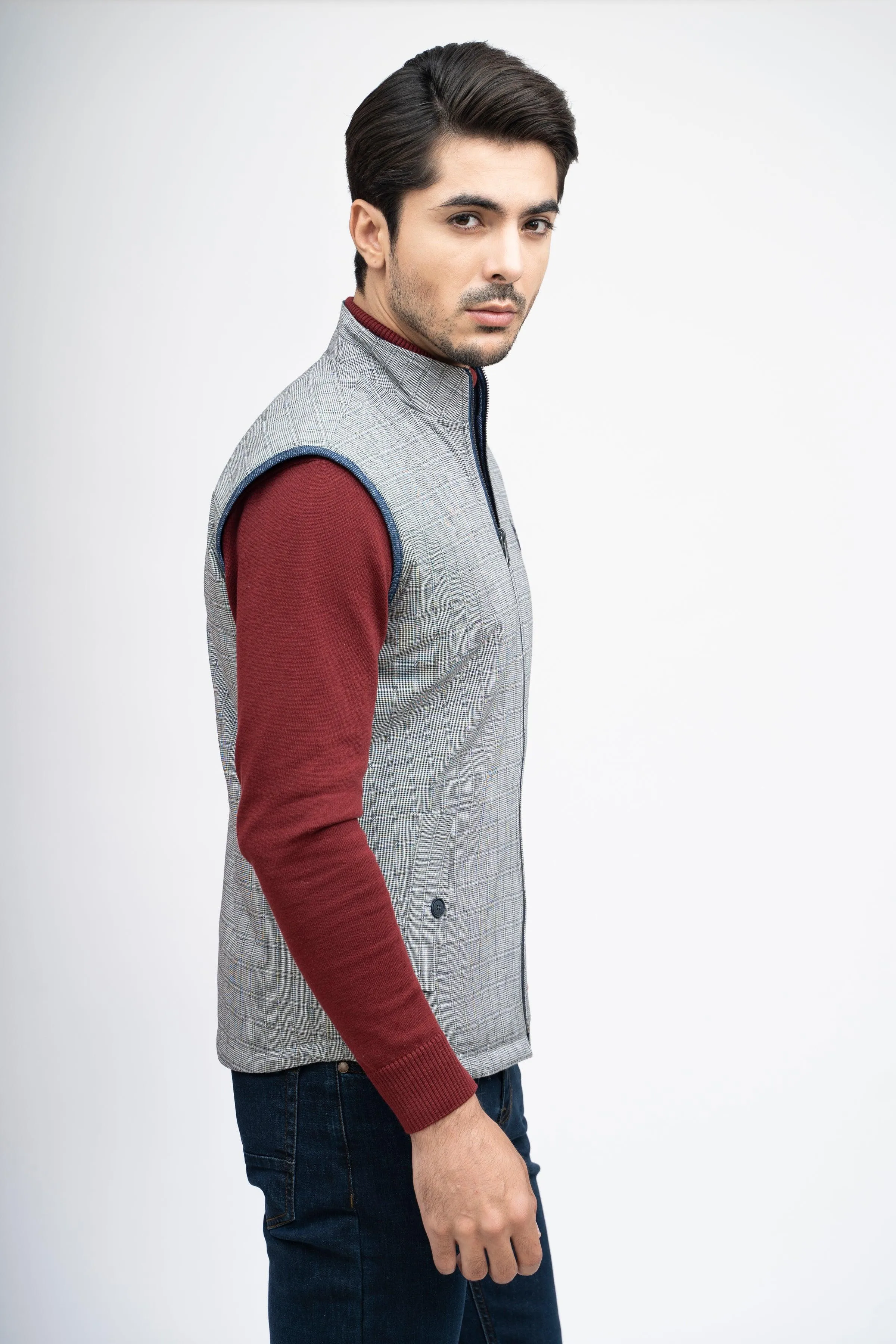 REVERSIBLE JACKET S/L BLACK WHITE