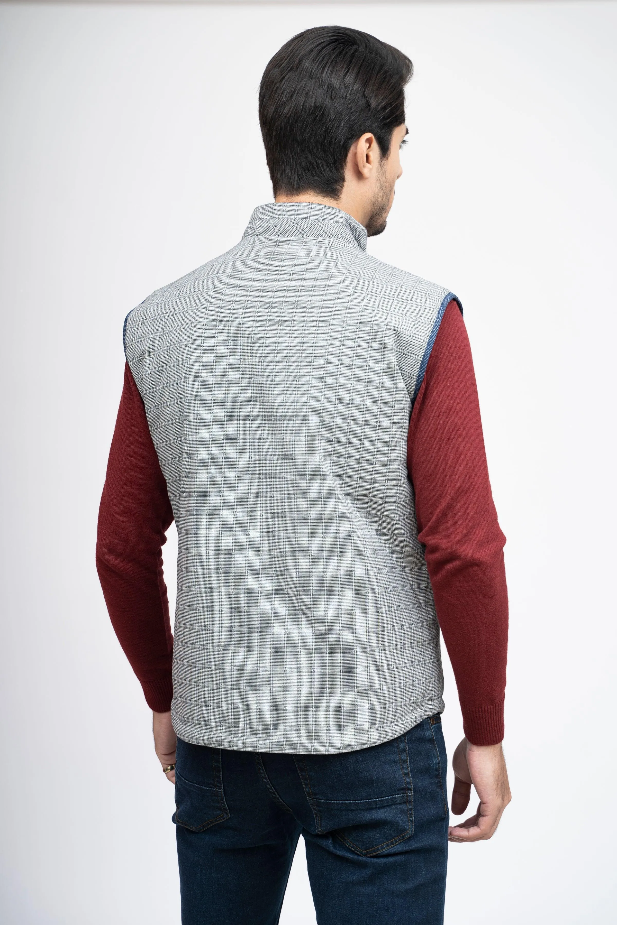 REVERSIBLE JACKET S/L BLACK WHITE