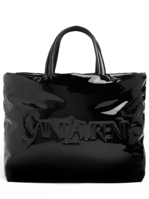 Saint Laurent   Maxi patent tote bag 