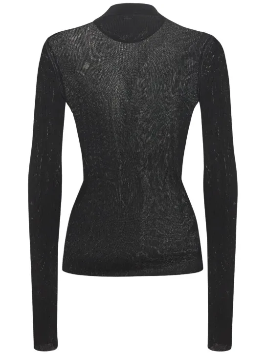 Saint Laurent   Silk knit top 