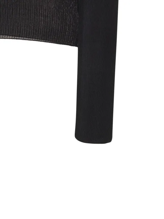 Saint Laurent   Silk knit top 