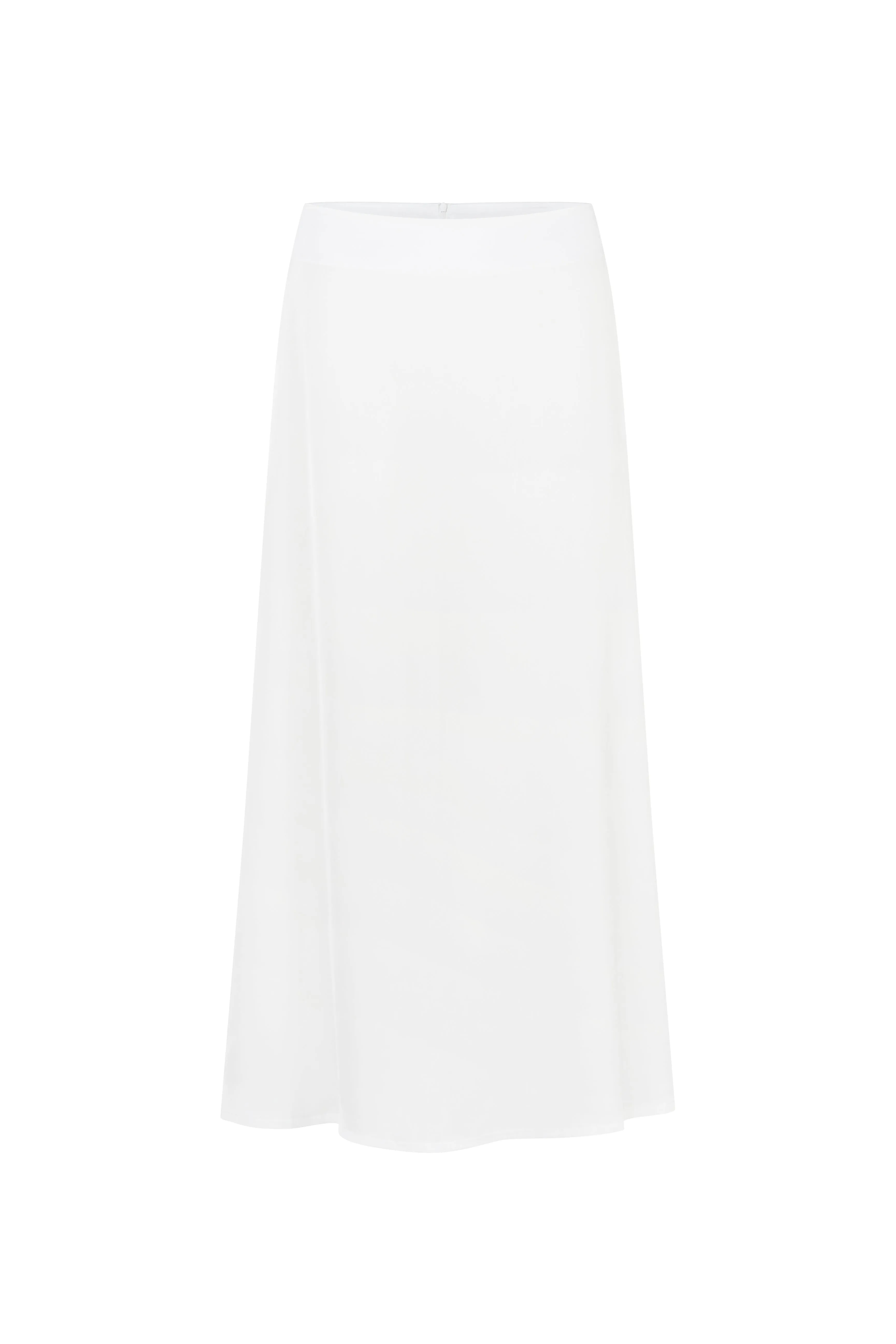 Silk Skirt White