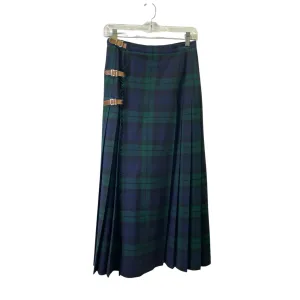 Skirt Maxi By Ralph Lauren In Blue & Green, Size:8