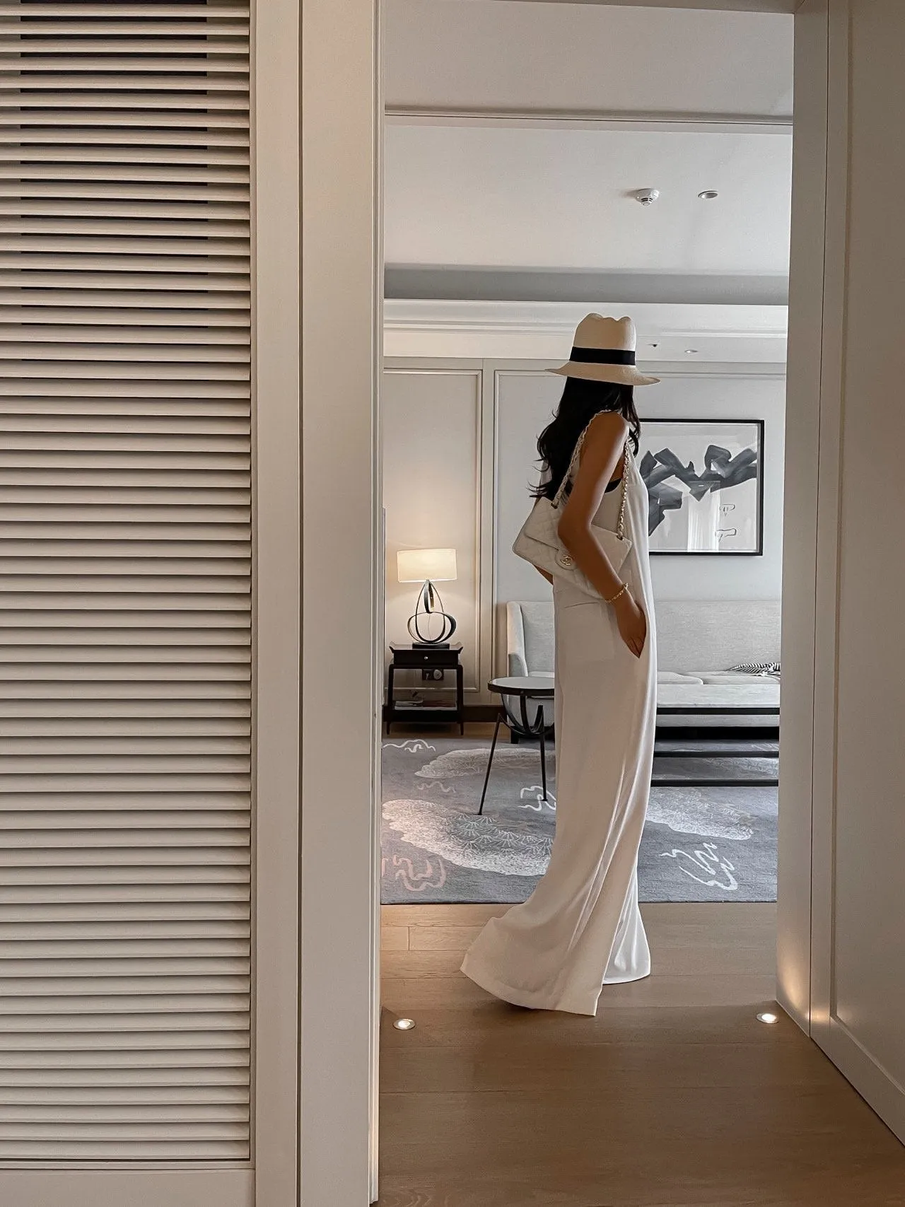 SLEEVELESS WIDE MAXI JUMPSUIT
