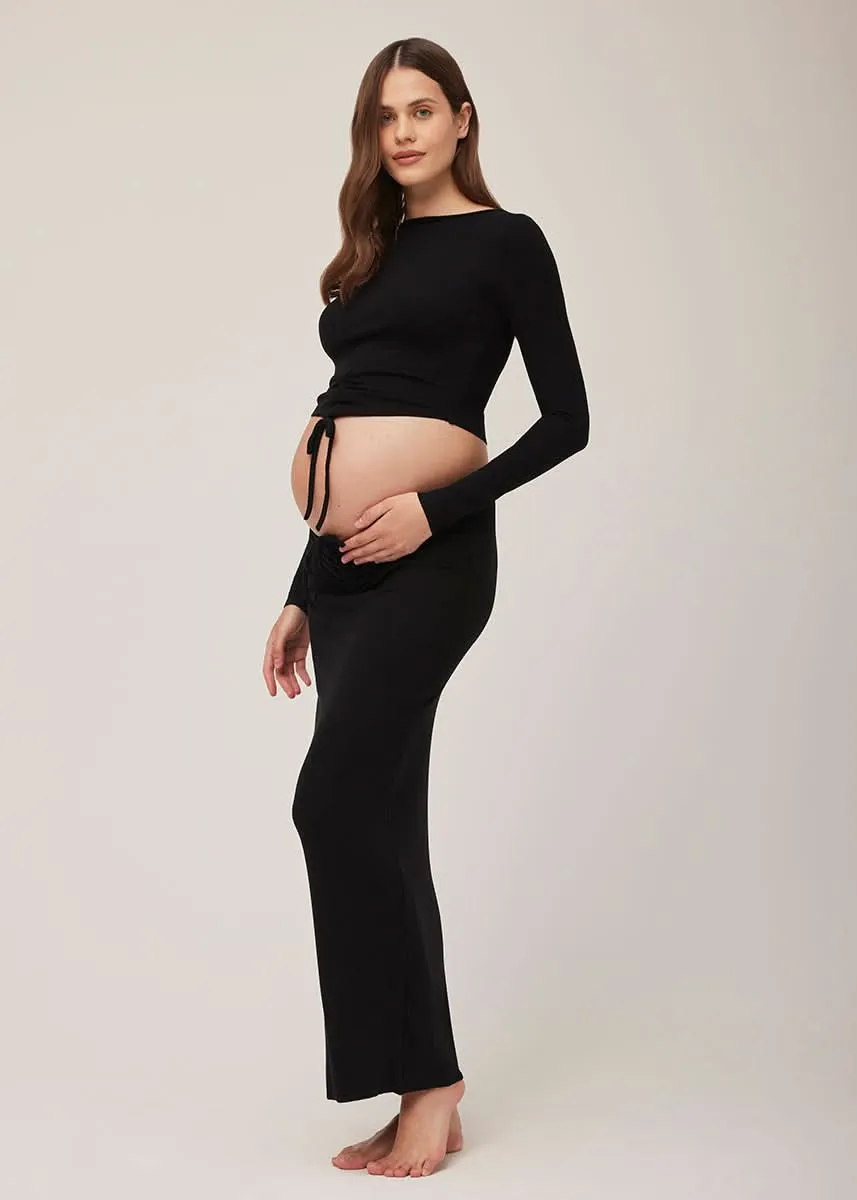 Soft Rib Maxi Skirt