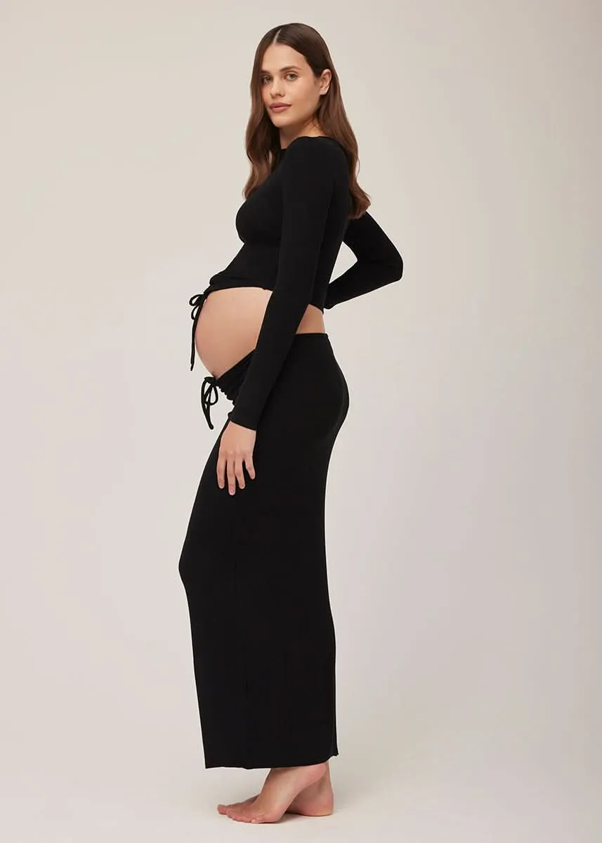 Soft Rib Maxi Skirt